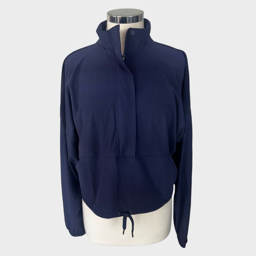 90 Degree by Reflex Navy Blue Womens Large Warp X Selena Half Zip
